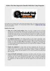 Achieve The Most Impressive Benefits With Boot Camp Programs