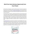 Work from Home Business Opportunity from Purvi Pritesh