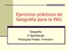 Ejercicios prácticos de Geografía para la PAU