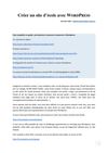 creer un site avec wordpress