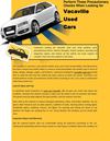 Perform These Precautionary Checks When Looking for Vacaville Used Cars