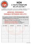 PÉTITION : NON À TOUTE FERMETURE DE LITS AU CHS !