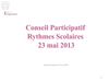 Diaporama CP rythmes scolaires 23 mai 13