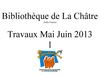 Bibliothèque de la châtre (Indre France) travaux de mai 2013 T1