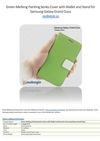 Green Meifeng Painting Series Cover with Wallet and Stand for Samsung Galaxy Grand Duos