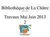 Bibliothèque de la châtre (Indre France) travaux de mai 2013 T1suite meubles