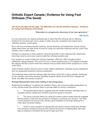 Orthotic Expert Canada | Evidence for Using Foot Orthoses (The Good) 