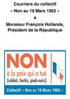 Courrier du Collectif" Non au 19 mars" à M. François Hollande