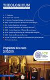 ICP - Theologicum - Programme des cours 2013 - 2014
