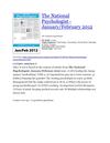The National Psychologist January/February 2012