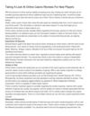 Taking A Look At Online Casino Reviews For New Players