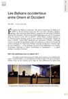 Les Balkans occidentaux entre Orient et Occident