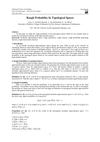 Rough Probability In Topological Spaces