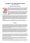Eat Right 4 Your Type Download eBook